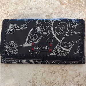 Sakroots Artistic Black and White Wallet